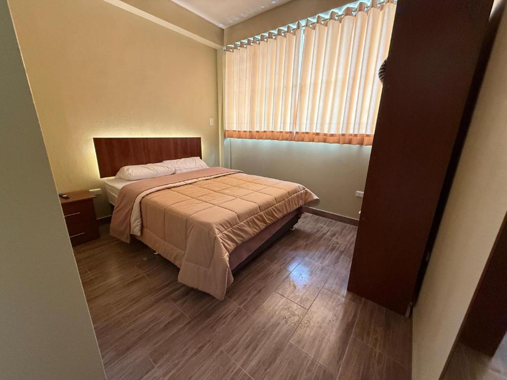 Postel nebo postele na pokoji v ubytování Residencial LOS PINOS habitación doble