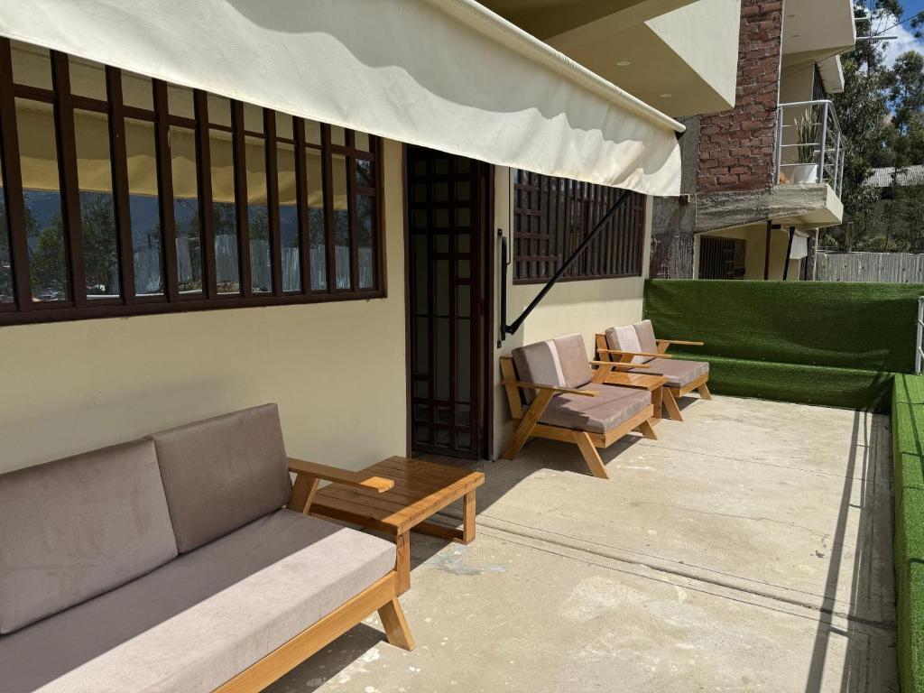 Posezení v ubytování Residencial LOS PINOS habitación doble
