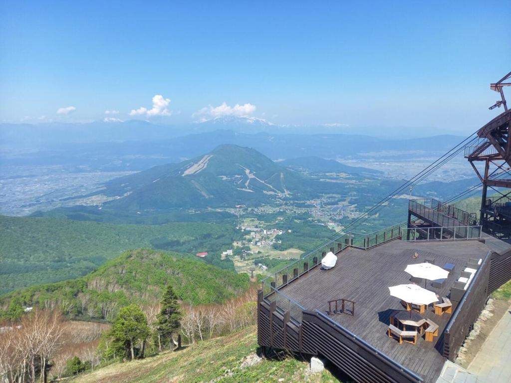 Nespecifikovaný výhled na hory nebo výhled na hory při pohledu z bed and breakfast