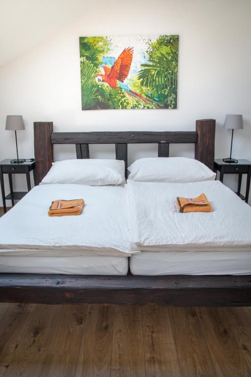 Ένα ή περισσότερα κρεβάτια σε δωμάτιο στο Cuba Bar & Hostel
