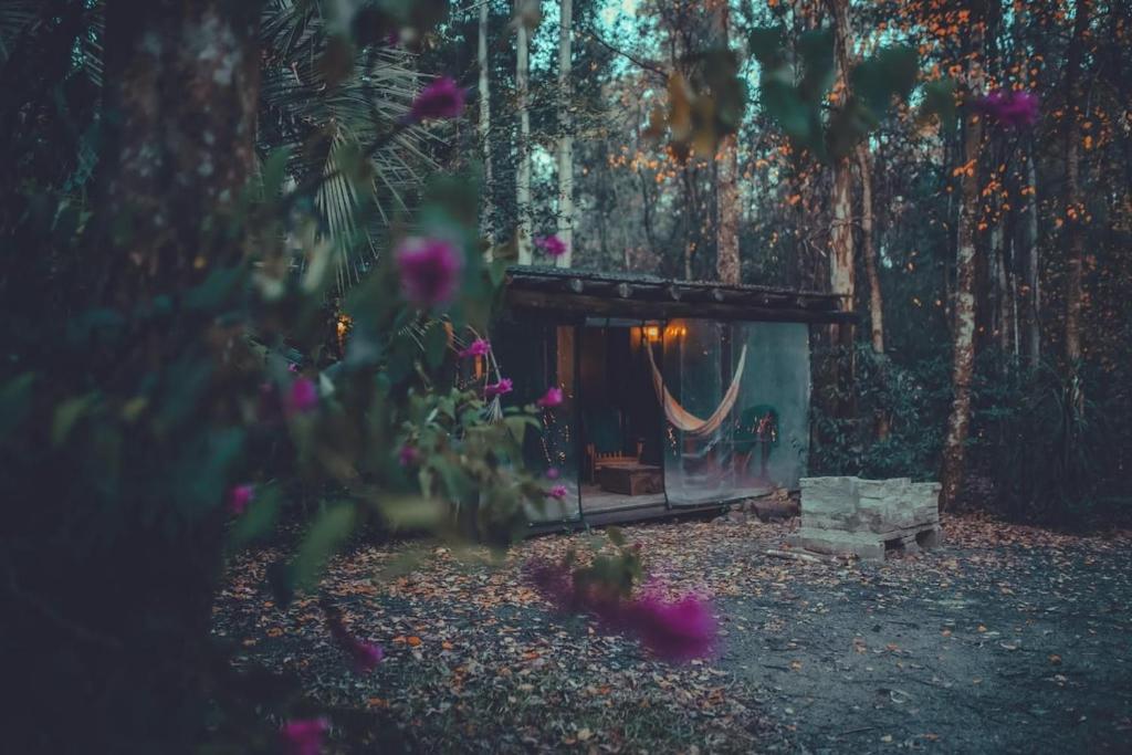 una piccola casa in mezzo a una foresta di Hermosa Cabaña confortable y muy equipada a Santa Ana