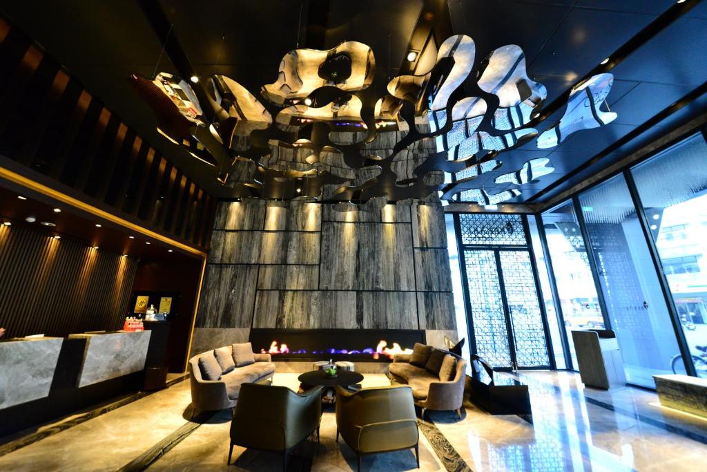 Posezení v ubytování Treeart Hotel