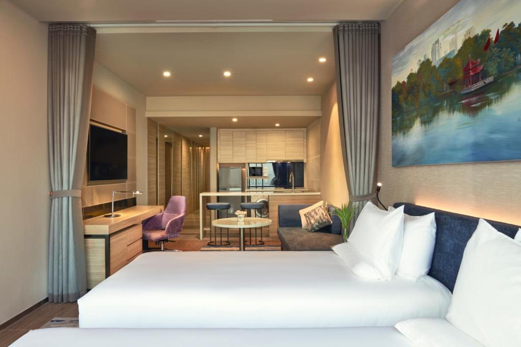 Phòng Deluxe 2 Giường Đơn Nhìn Ra Thành Phố