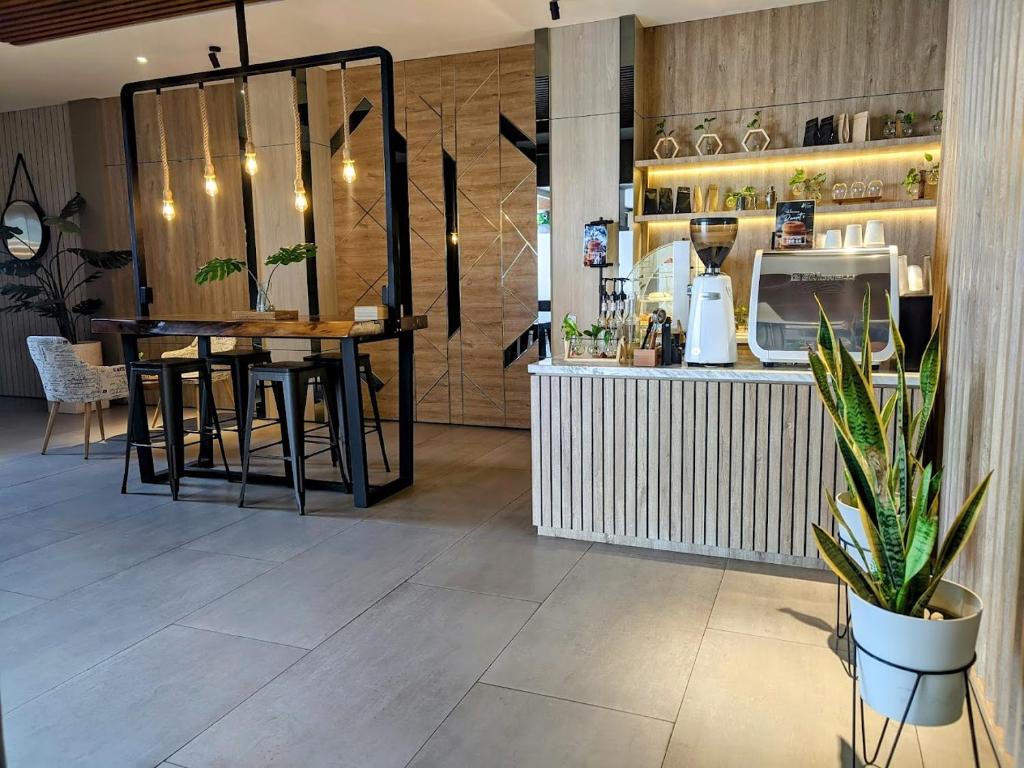 Restoran või mõni muu söögikoht majutusasutuses The Mango Suites by Flat06