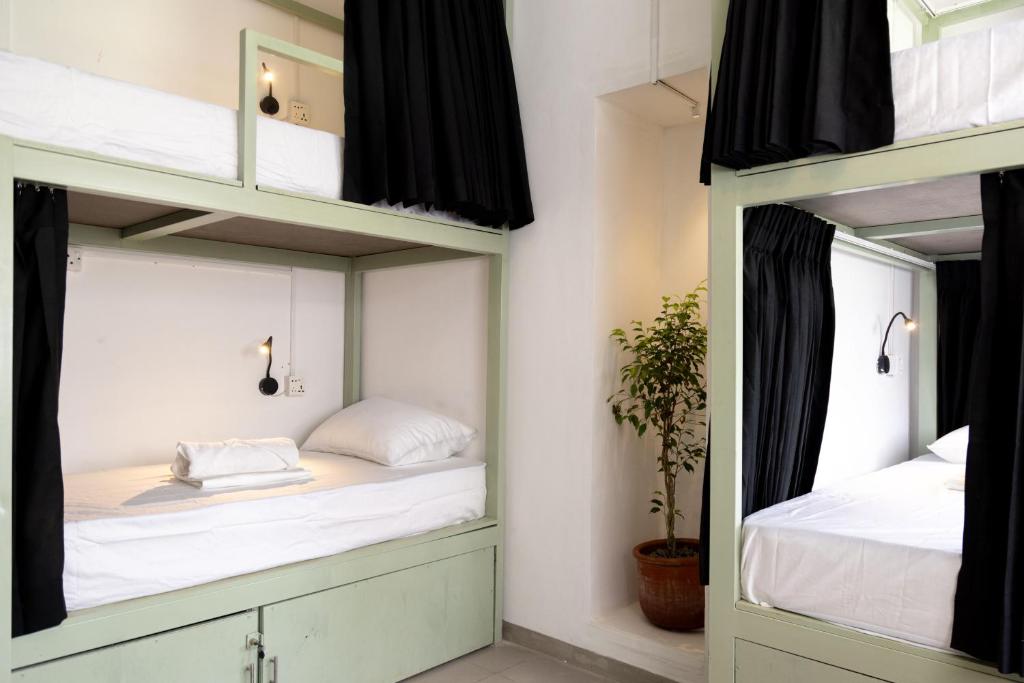 Postel nebo postele na pokoji v ubytování Alma Boutique Hostel - Colombo