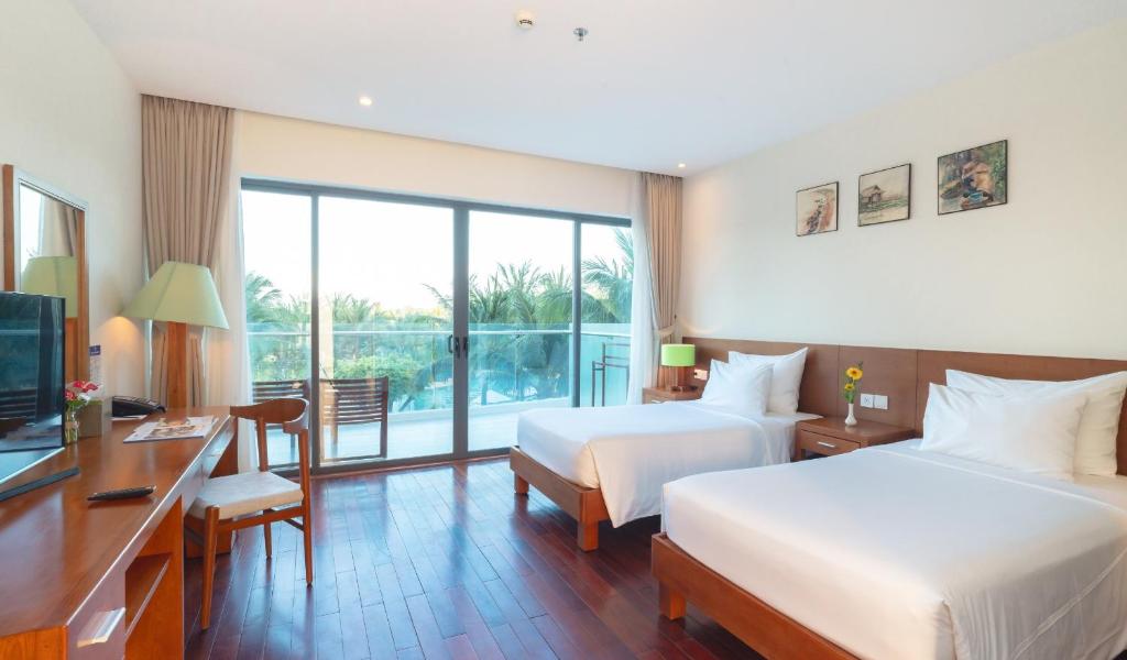 Phòng Deluxe 2 Giường Đơn Nhìn Ra Vườn