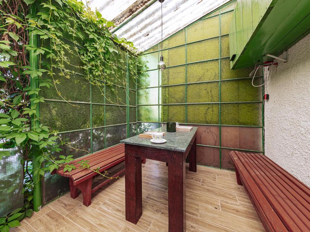 Patio nebo venkovní prostory v ubytování Domek nad wodą
