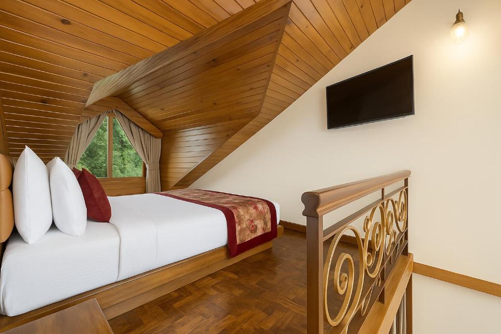 TV a/nebo společenská místnost v ubytování Summit Grace Boutique Hotel & Spa