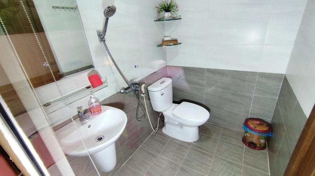 Koupelna v ubytování Homestay Halley