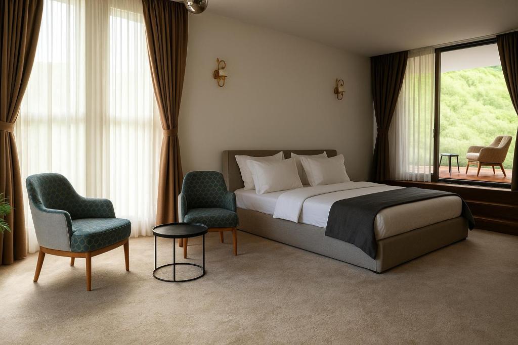 Postel nebo postele na pokoji v ubytování Resort Ujevara e Drinit