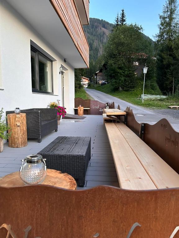 Posezení v ubytování Appartementhaus Bergkristall