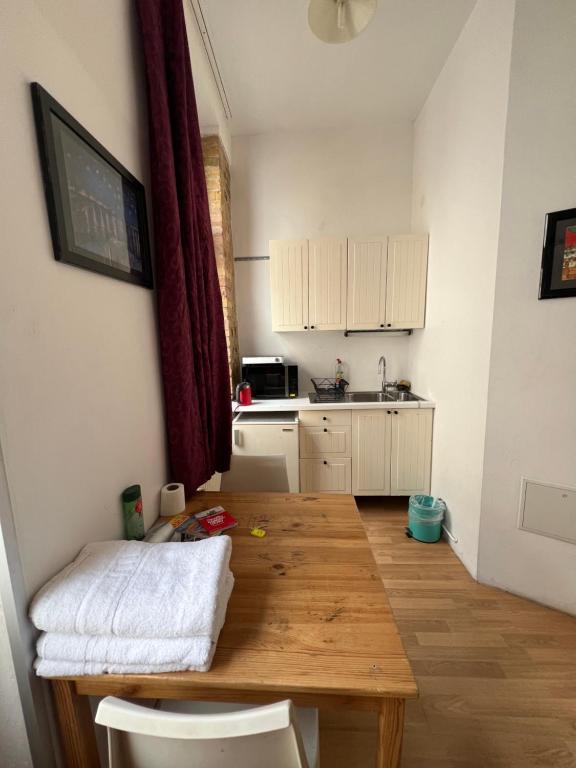 Kuchyň nebo kuchyňský kout v ubytování Freiraum Hostel Kreuzberg