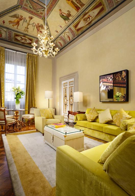 Posezení v ubytování Grand Hotel Minerva