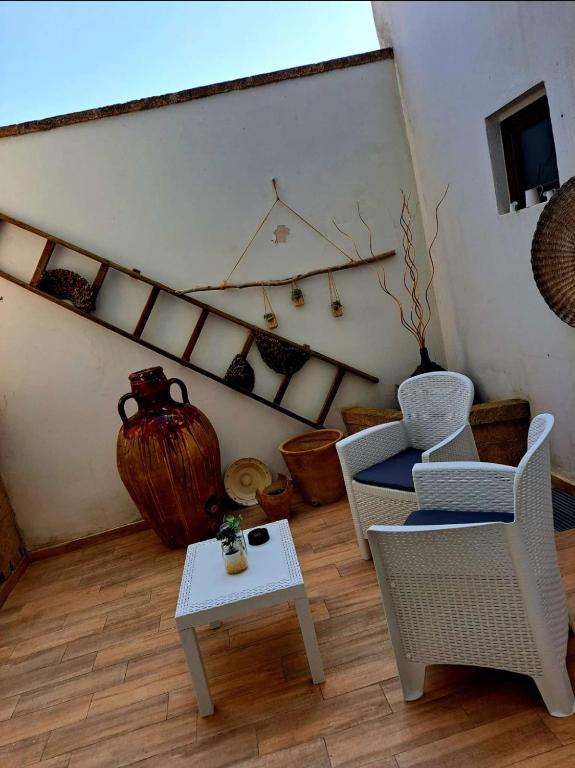 TV a/nebo společenská místnost v ubytování Donna Concetta casa vacanze
