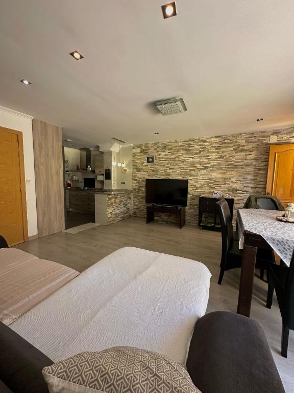 Kuchyň nebo kuchyňský kout v ubytování Dúplex, piscina y playa