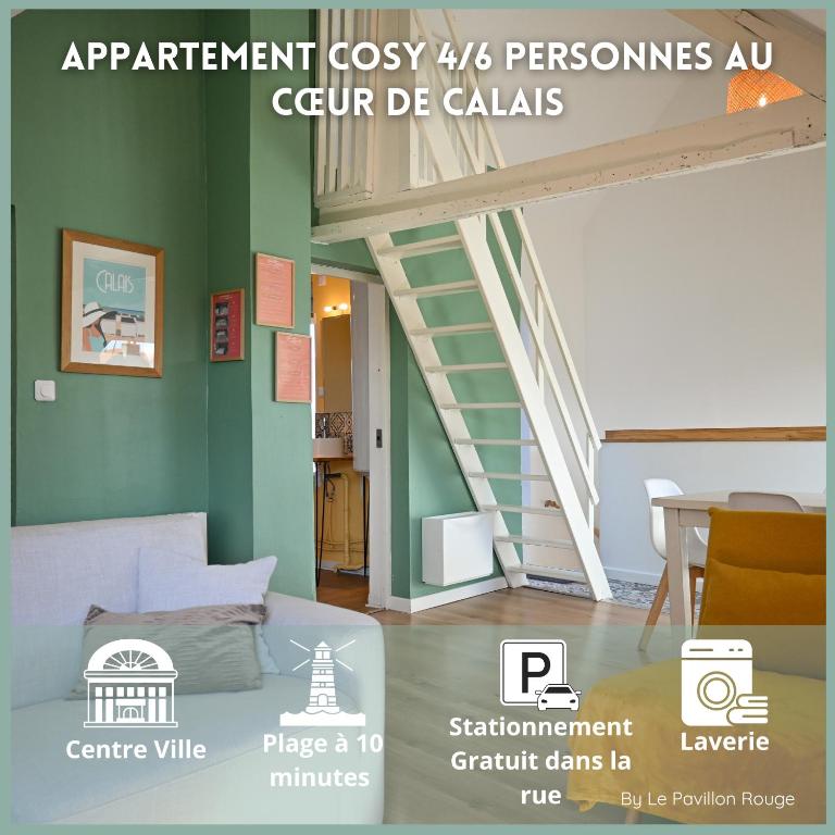 une annonce pour une personne au cour de calais dans l'établissement Calais BoisBlanc 4-6 personnes Centre Ville, à Calais