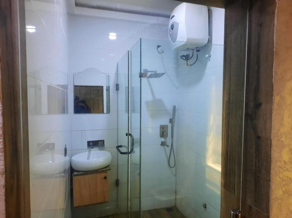Koupelna v ubytování Norvits Hotel Asaba