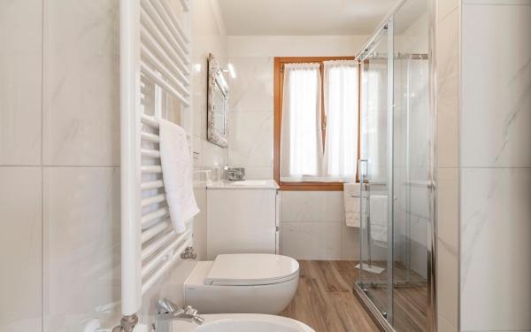 Koupelna v ubytování Hotel Grifoni