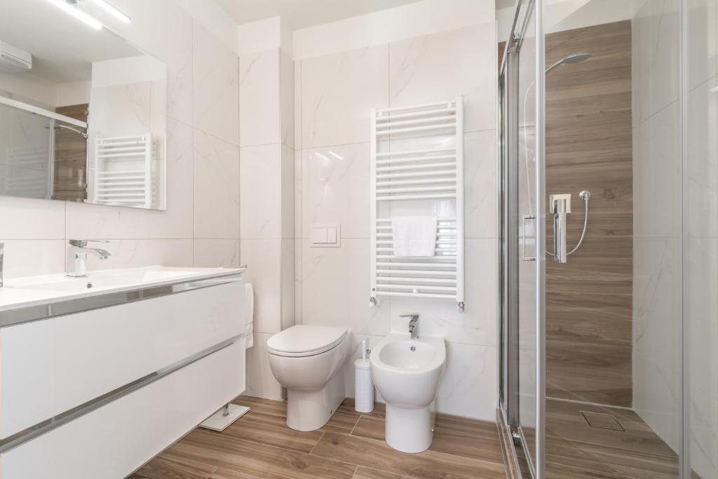 Koupelna v ubytování Hotel Grifoni