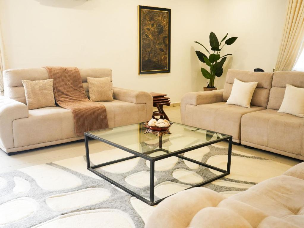 Posezení v ubytování TWC apartment