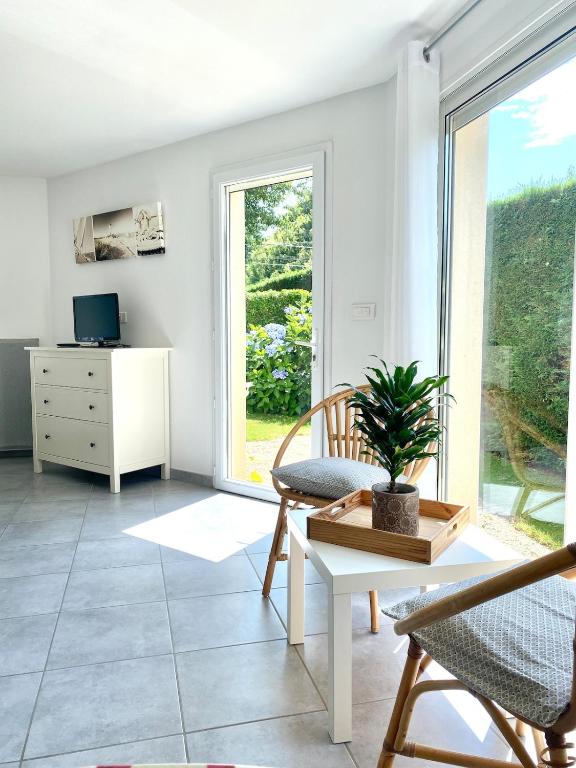 Photo de la galerie de l'établissement Rez de jardin, à Questembert