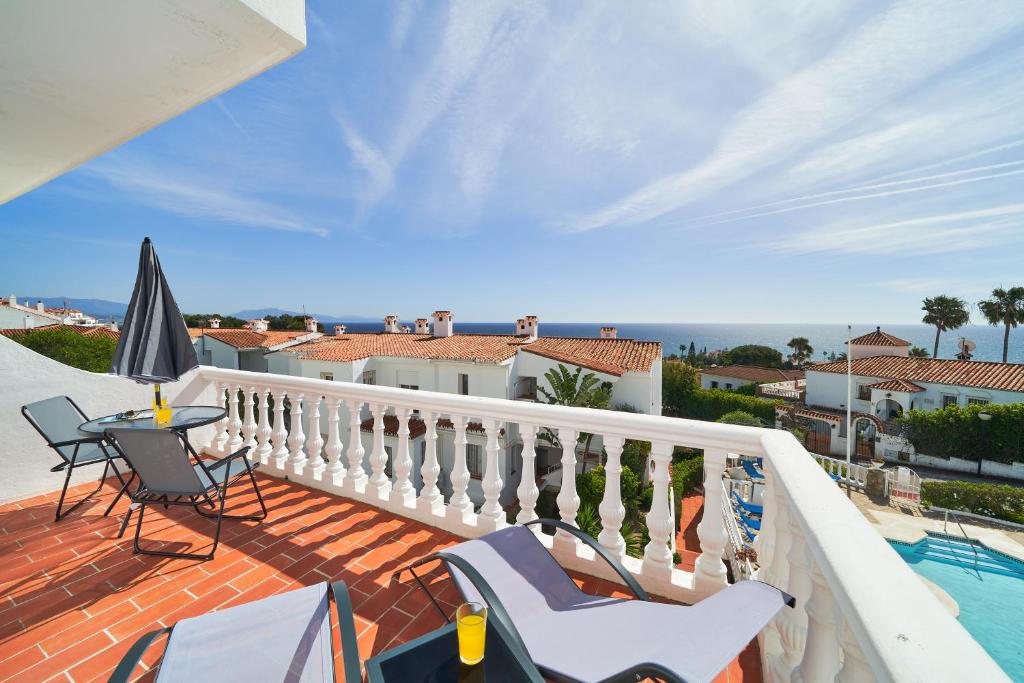 Balkón nebo terasa v ubytování Manilva Beach Apartment