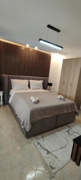 Postel nebo postele na pokoji v ubytování Kahari Apartments