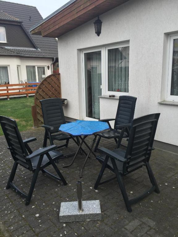 Patio nebo venkovní prostory v ubytování Ferienwohnung Wede