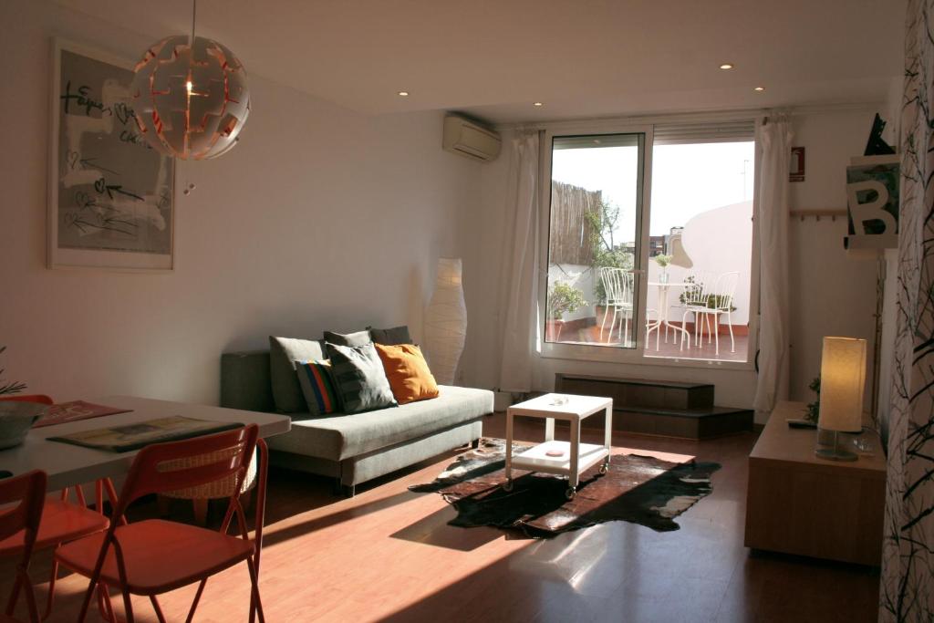 Posedenie v ubytovaní Lovely apartment with a terrace