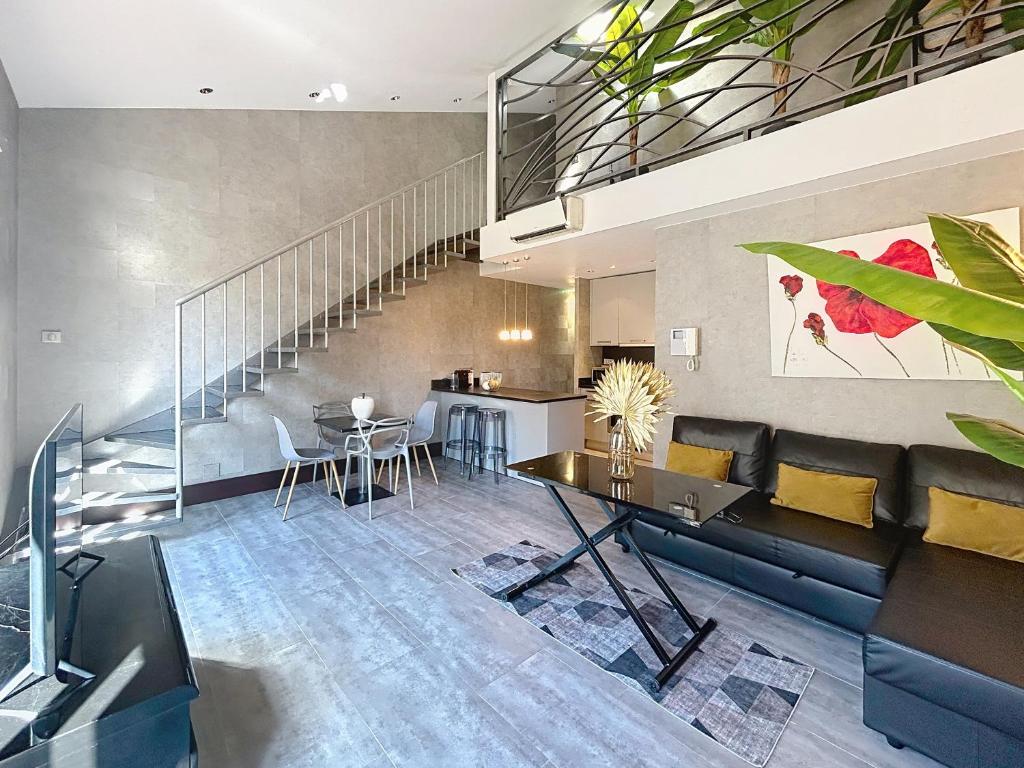 Posezení v ubytování Hoche