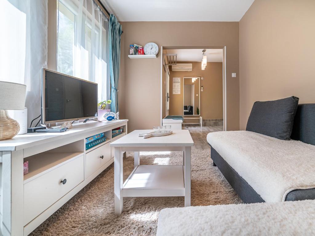 TV o dispositivi per l'intrattenimento presso Salix Guesthouse by Mital