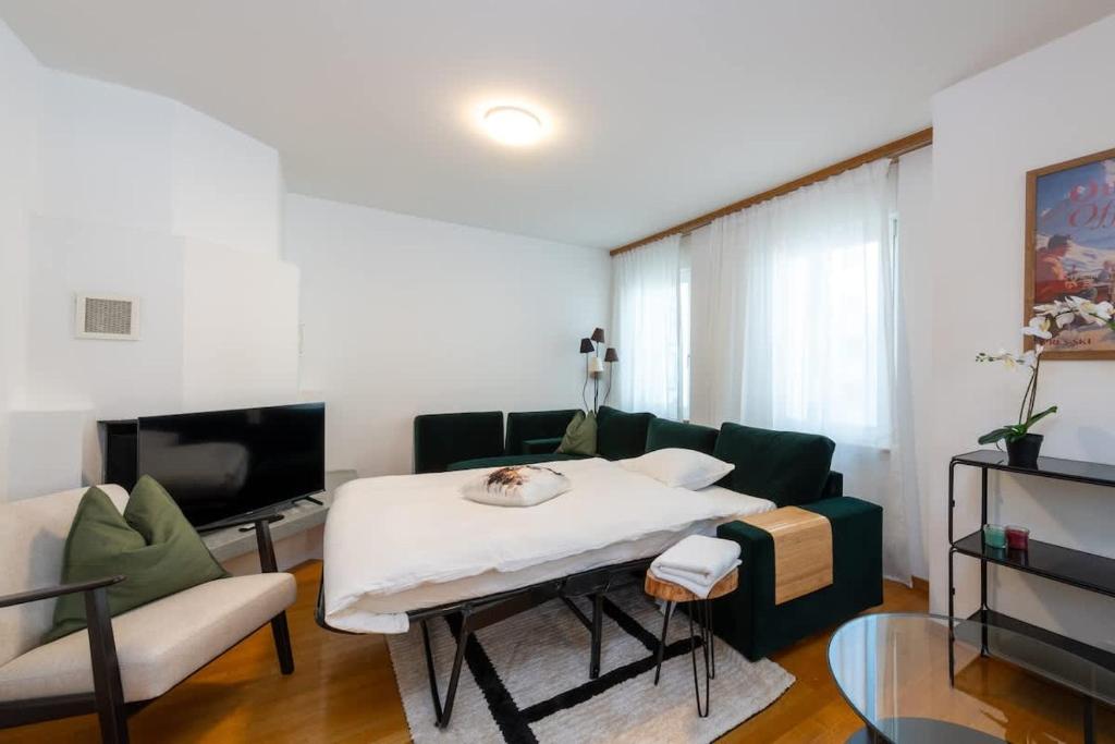 Posezení v ubytování Duplex cosy appt, top location