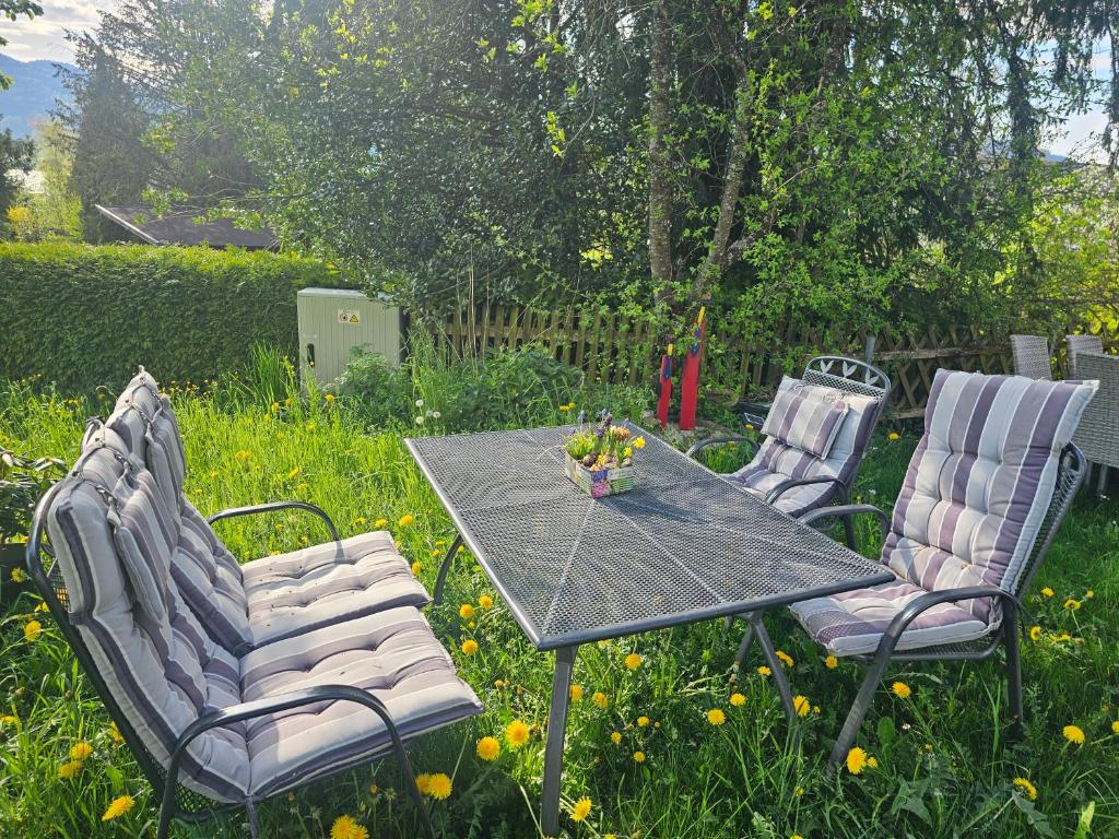 Zahrada ubytování Ferienwohnung Attersee