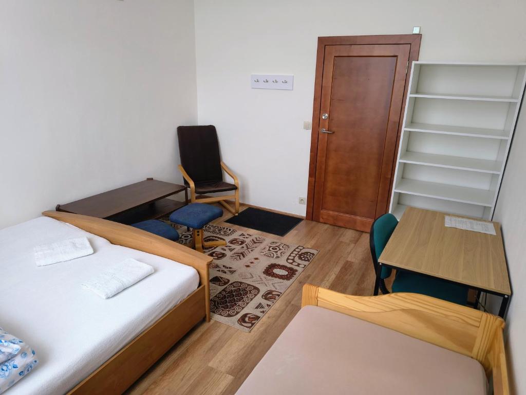 Postel nebo postele na pokoji v ubytování PIANO STUDIO