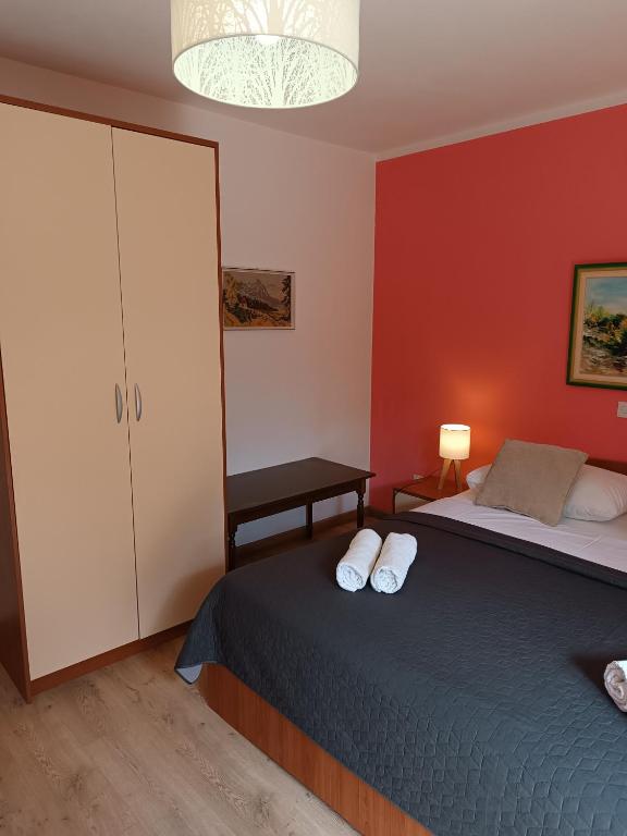 Posteľ alebo postele v izbe v ubytovaní Apartments Mirjana Baška
