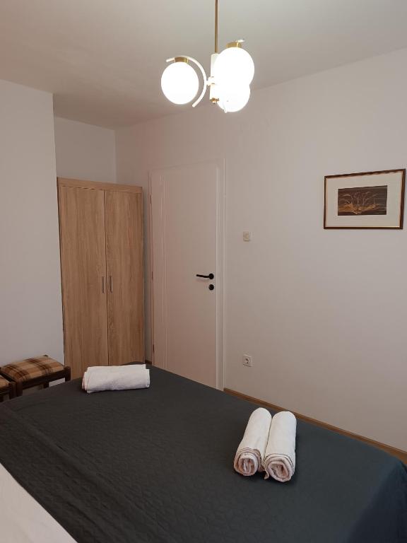 Posteľ alebo postele v izbe v ubytovaní Apartments Mirjana Baška