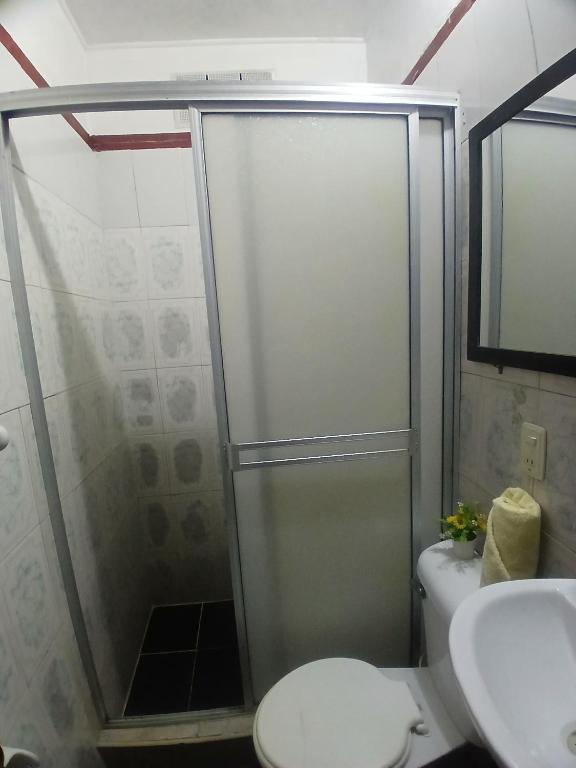 Koupelna v ubytování Hostal Hanoi en Bogotá