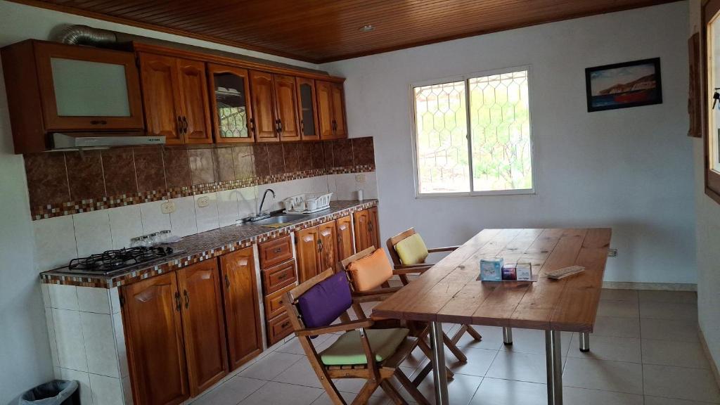 Kuchyň nebo kuchyňský kout v ubytování Lodging Gosen