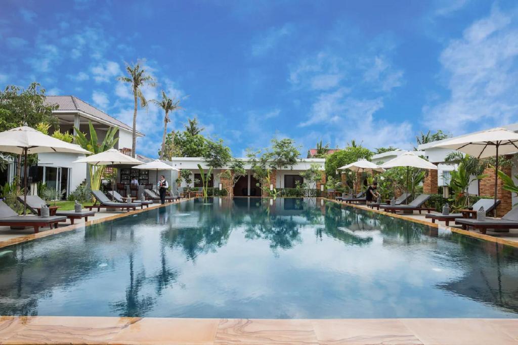Bazén v ubytování Le Mayansa Resort nebo v jeho okolí