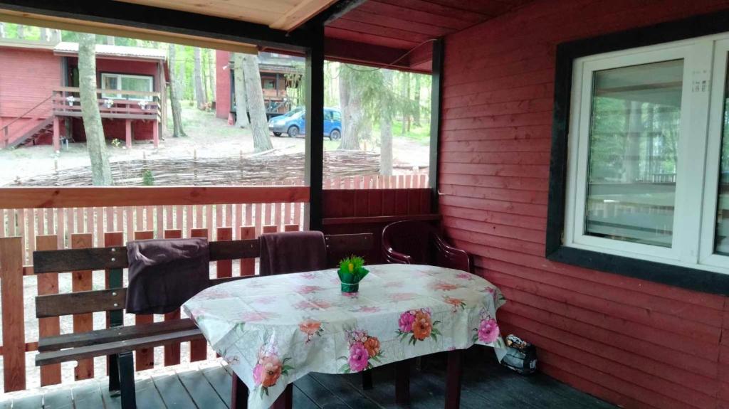 Balkón alebo terasa v ubytovaní Oleandria-,, Domek Mięta"