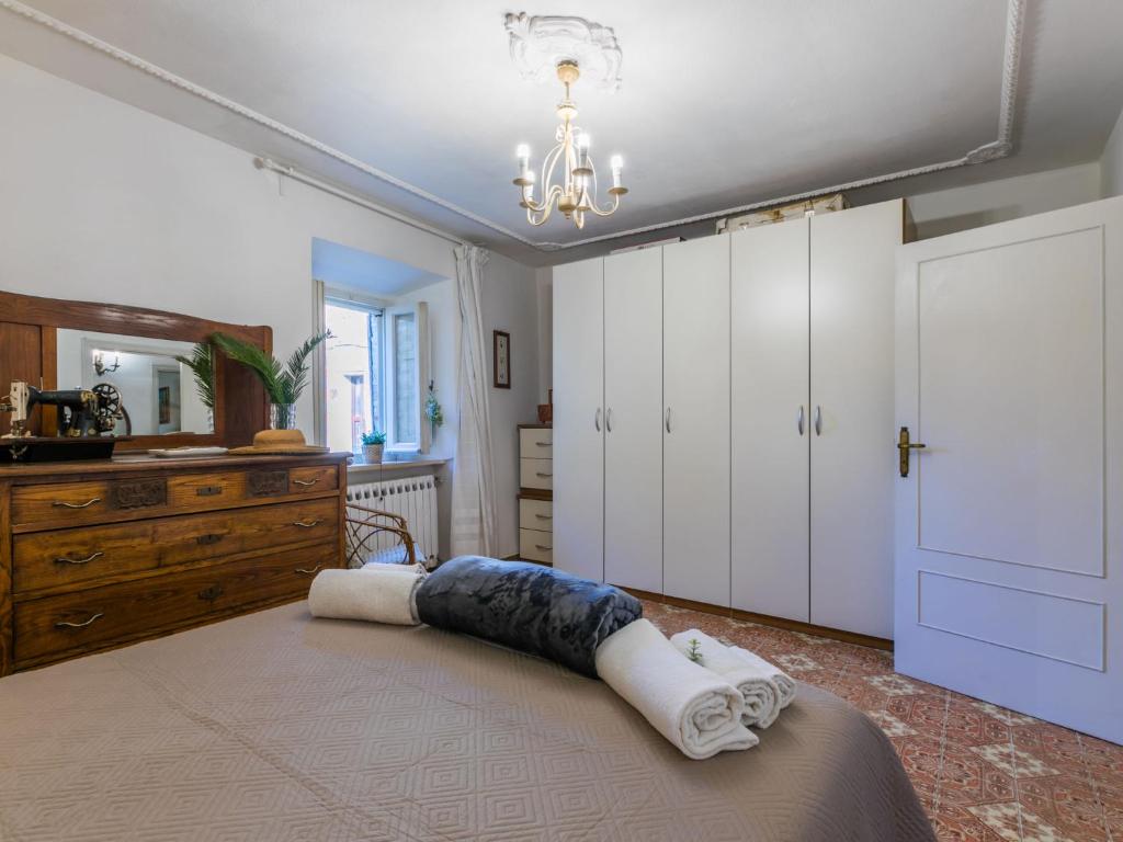 Postel nebo postele na pokoji v ubytování Apartment 81 Passi by Interhome