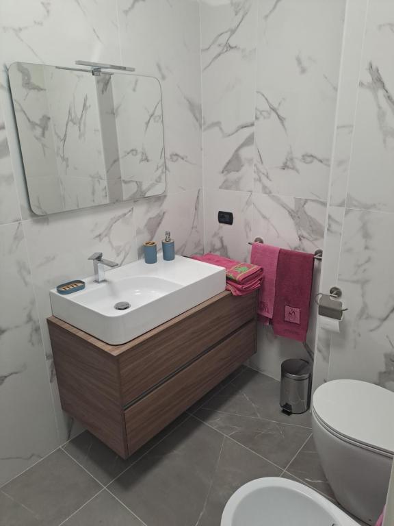 Koupelna v ubytování Room GRIGRA