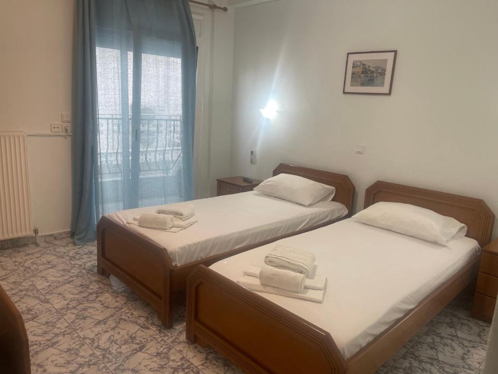 Postel nebo postele na pokoji v ubytování Indigo sea view rooms