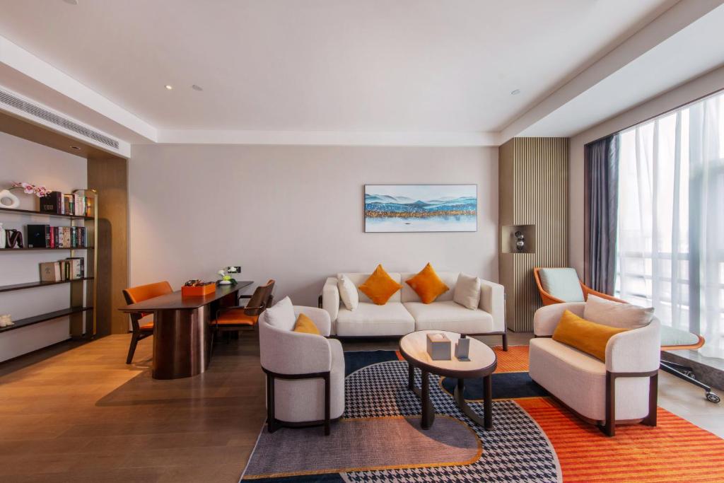 Posezení v ubytování UrCove by HYATT Shenzhen Luohu