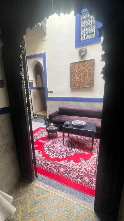 Posezení v ubytování Riad Mamma MARRAKESH