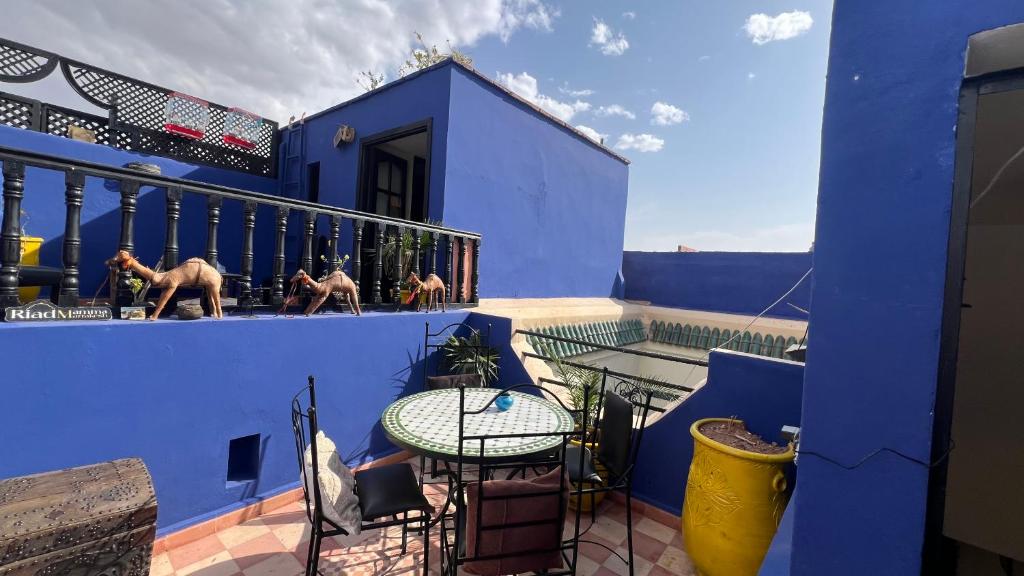 Balkón nebo terasa v ubytování Riad Mamma MARRAKESH