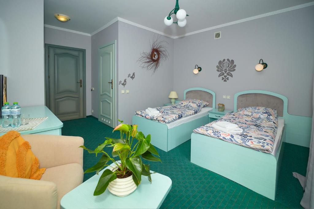 Postel nebo postele na pokoji v ubytování Villa Polka