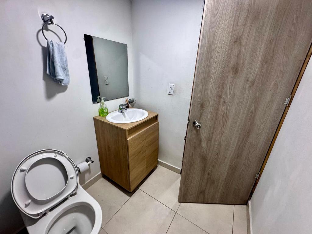 Koupelna v ubytování Hostal Turistico Ninfa del Mar