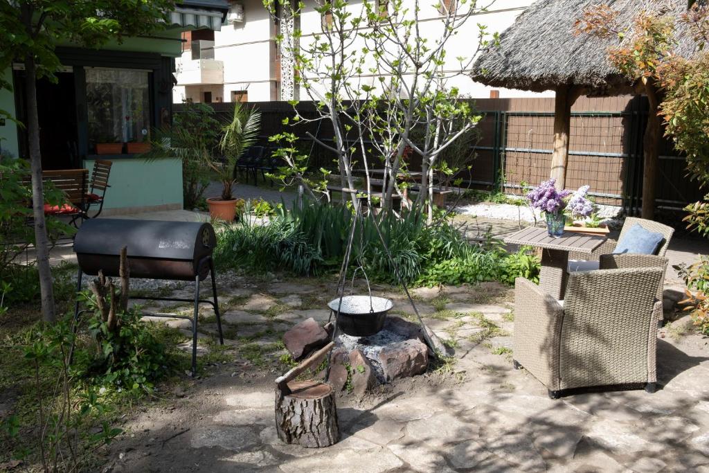 Vonkajšia záhrada v ubytovaní Vicze Vendégház