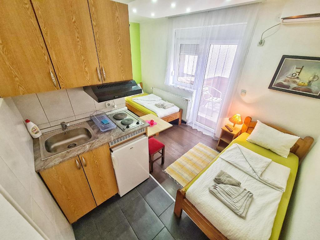 Køkken eller tekøkken på Vila Aleksandra 1 Sokobanja